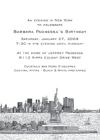 Brooklyn Theme Invitations
