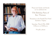 55th Birthday Invitations