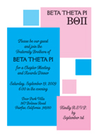 Fraternity Party Invitations
